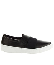 Qupid Women's Fashion Metallic Shiny Slip On Flatform Platform Low Top Sneaker