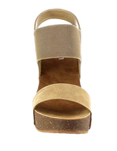 Refresh Women's Mara-10 Platform Cork Wedge High Heel Leather Sandal...