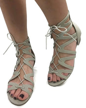 Women's Ankle High Gladiator Bootie Heels Wedges