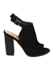 Women Faux Suede Slingback Mule - Dressy, Work, Event - Blcok Heel Sandal - GC24 By Betani