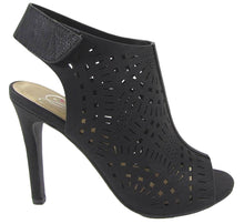 Delicious Women's Laser Cut Slingback Peep Toe Bootie