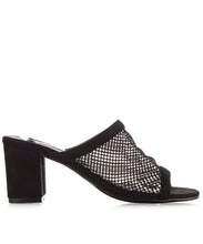 Cape Robbin Women's Vegan Open Toe Mesh Perforated Slip On Mules