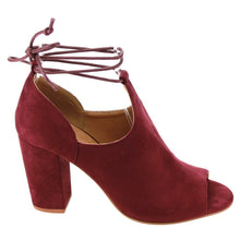 Betani Jillian-6 Women's Lace Up Side Cutout Block Heel Ankle Booties