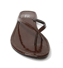 Kali Footwear Women's Twins Basic Patent Flat Thong Sandal