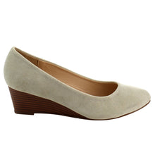 Chase & Chloe EC78 Women's Classic Mid Wedge Heel Dress Pumps