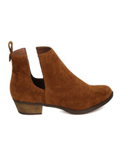 Breckelles GK79 Women Faux Suede Cut Out Riding Bootie