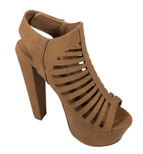 MANJI! Speed Limit 98 Women's Peep Toe Slingback CutOut Platform Chunky Heel Sandals