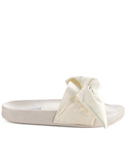 Cape Robbin Women's Fashion Bow Decor Slip On Slide Sandal