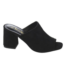 Nature Breeze FG70 Women's Slip On Peep Toe Block Heel Mule Sandals