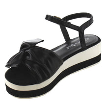 Nature Breeze FJ17 Women's Plaform Wedge Heel Ruched Bow Tie Dress Sandals
