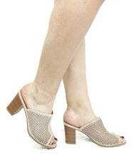 Womens Cut-Out Platform Summer Chunky Heel Shoes Slingback Booties