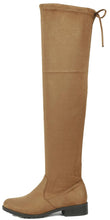 Forever Link Womens Over Knee High Drawstring Tie Lace Up Chunky Thick Heel Boots