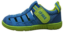 IFME Kid's Playa Venice Elastic Lace Mesh Hook and Loop Fisherman Style Sandal