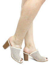 Womens Cut-Out Platform Summer Chunky Heel Shoes Slingback Booties