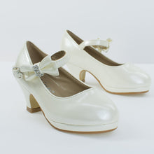 Girl Round Toe Mary-Jane Dress Pump w Platform. Children Shoes
