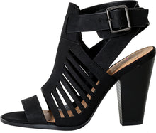 Delicious By Soda Yummy Cutout Stacked Heel Sandal