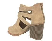 SCRIBE! Soda Women's Cutout Sides Buckles Straps Ankle Boots