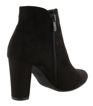 Top Moda Women's Closed Round Toe Zipper Chunky Stacked Block Heel Ankle Bootie
