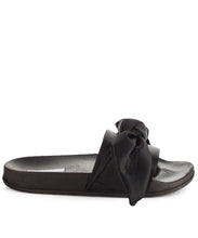 Cape Robbin Women's Fashion Bow Decor Slip On Slide Sandal