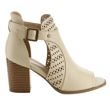 Reneeze AF82 Women's Cut Out Buckle Peep Toe Heels