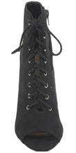 Delicious Women's Naomi Peep Toe Stacked Chunky Heel Ankle Bootie