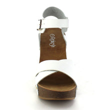 Refresh Mara-05 Womens Ankle Strap Comfort Criss Cross Platform Wedge Sandals