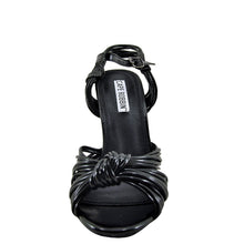 Cape Robbin Alza 38 Womens Metallic Knotted Open Toe Heel