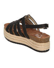 Women Metallic Espadrille Fisherman Sandal - Flatform Slingback Sandal - Caged Platform Sandal - GH81 By Nature Breeze