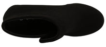 Top Moda Women's Fold Over Cuff Side Zip Closed Toe Wedge Ankle Bootie