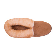 RJ's Fuzzies Mens Sheepskin Leather Lined Bootie Slippers
