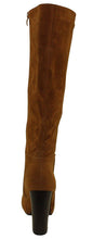 Refresh Women's Ringo-03 Knee High Side Zipper Closure Chunky High Heel Dress Boots