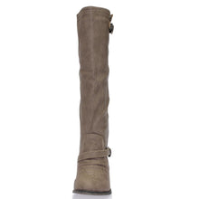 Breckelles Outlaw-11 Women's Ankle Strap Tall Riding Boots
