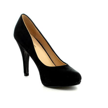 Bella Marie Womens Nine-1 Suede Almond Toe Classic Pumps Stiletto Party Dress Heel