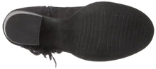Soda Women's Sueded Fringe Peep Toe Chunky Stacked Heel Bootie
