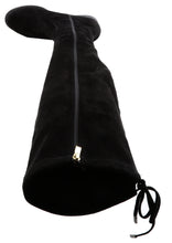 Top Moda Women's Over the Knee Drawstring Stretch Flat Block Heel Boot