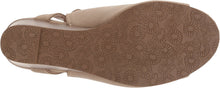 Esprit Women's Angie Open Back Heel Buckle Closure Wedge Heel Sandal Bootie