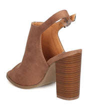Women Faux Suede Slingback Mule - Dressy, Work, Event - Blcok Heel Sandal - GC24 By Betani
