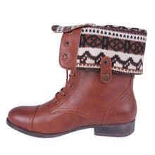 DBDK SHARPERY-1 Women's lace up combat style mid calf boots