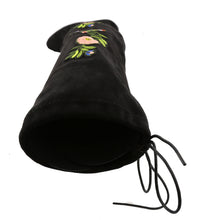 Top Moda Women's Embroidered Chunky Stacked Block Heel Over the Knee Boot