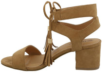 Top Moda Women's Tassel Stacked Block Heel Gladiator Sandal