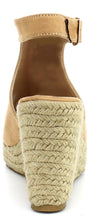 Refresh Footwear Women's Espadrille Wedge Platform Peep Toe Sandal