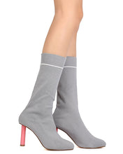 Cape Robbin GB55 Women Sweater Mid-Calf Pointy Toe Oval Heel Sock Boot