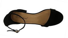 Top Moda Women's Ankle Strappy Chunky Stacked Block Heel Open Toe Sandal