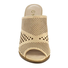 Nature Breeze FG91 Women's Slip On Cut Out Peep Toe Mule Sandals