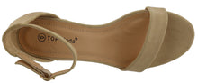Top Moda Women's Ankle Strappy Chunky Stacked Block Heel Open Toe Sandal