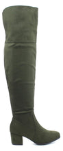 Refresh Footwear Women's Over The Knee Fold Down Block Heel Boot
