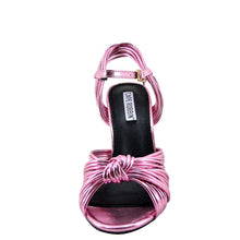 Cape Robbin Alza 38 Womens Metallic Knotted Open Toe Heel