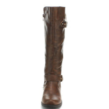 Forever Link Women's Mango-21 Quilted Zipper Accent Riding Boots