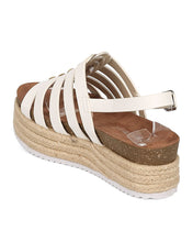 Women Metallic Espadrille Fisherman Sandal - Flatform Slingback Sandal - Caged Platform Sandal - GH81 By Nature Breeze