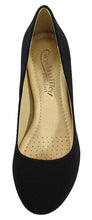 City Classified Comfort Women Classic Heel Pumps Closed Round Toe CARLOS